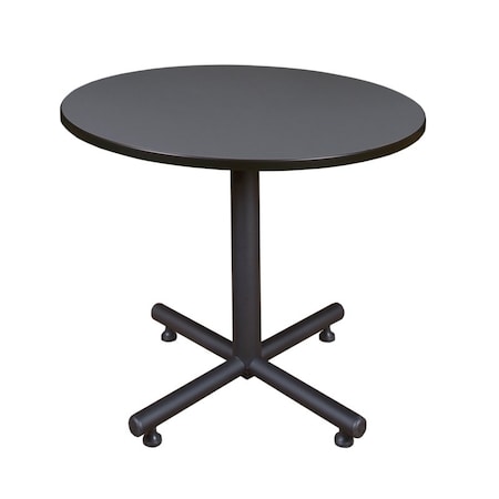 Kobe Round Tables > Breakroom Tables > Kobe Square & Round Tables, Wood, Metal Top, Grey TKB42RNDGY